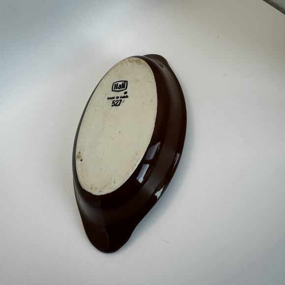 Vintage HALL Pottery‎ Individual casserole dish 7 inch model 527 - Picture 4 of 5
